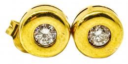 138 - PENDIENTES DORMILONAS CON BRILLANTES
