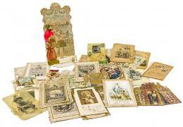 296 - LOTE DE ESTAMPAS Y POSTALES DE PRINCIPIOS DEL S.XX