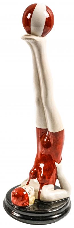 449 - FIGURA EN PORCELANA DE ESTILO ART DECÓ