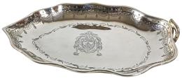 660 - CENTRO DE MESA EN PLATA DE PORTUGAL DEL ÚLTIMO TERCIO S.XX