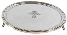 661 - CENTRO DE MESA EN PLATA DE PORTUGAL DEL ÚLTIMO TERCIO S.XX