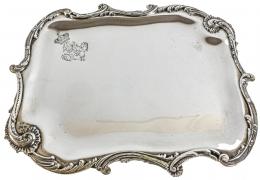 662 - CENTRO DE MESA EN PLATA DE PORTUGAL DEL ÚLTIMO TERCIO S.XX