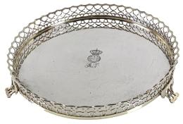 663 - CENTRO DE MESA EN PLATA DE PORTUGAL ÚLTIMO TERCIO S.XX