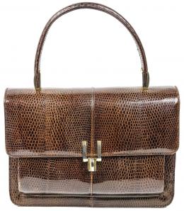 782 - BOLSO EN PIEL DE SERPIENTE AÑOS 60
