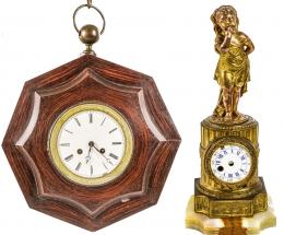 764 - DOS RELOJES DE FINALES DEL SIGLO XIX