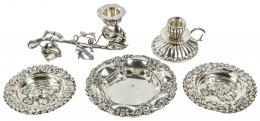 681 - CONJUNTO DE VARIAS PIEZAS DE PLATA