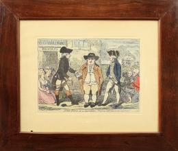 239 - GRABADO ENMARCADO CIRCA 1800