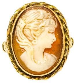 177 - SORTIJA CAMAFEO DE MEDIADOS DEL S.XX