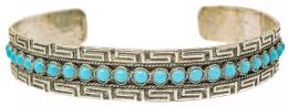 153 - PULSERA ESCLAVA CON TURQUESAS
