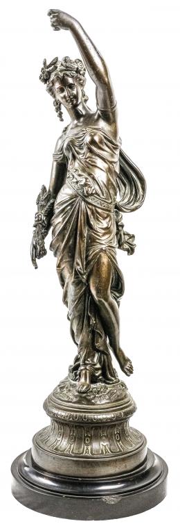 830 - FIGURA EN CALAMINA FRANCESA "DAMA"