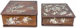 395 - DOS CAJAS JAPONESAS DE FINALES DEL S.XIX