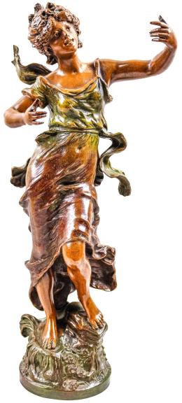 835 - FIGURA FRANCESA EN CALAMINA DE FINALES DEL S.XIX