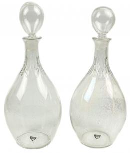 54 - PAREJA DE BOTELLAS ORREFORS DE LA SEGUNDA MITAD DEL S.XX
