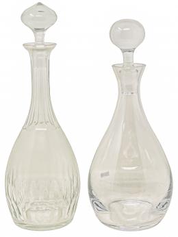 25 - DOS BOTELLAS DE CRISTAL DE LOS AÑOS 70