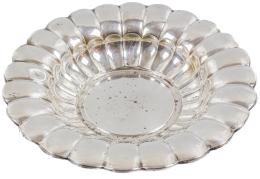 742 - CENTRO DE MESA EN PLATA DE MEDIADOS DEL S.XX