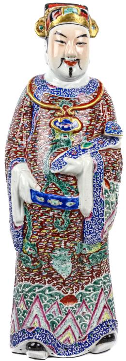 407 - FIGURA DE PORCELANA ORIENTAL DEL PRIMER CUART DE SIGLO XX