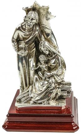 788 - FIGURA CON LÁMINA DE PLATA DEL ÚLTIMO TERCIO DEL S.XX