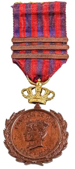 876 - MEDALLA  DE LA "CAMPAÑA DE CUBA" (1895-1989)