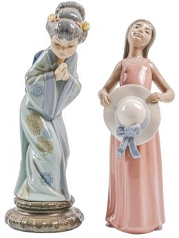 464 - DOS FIGURAS EN PORCELANA LLADRÓ