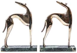 824 - PAREJA DE FIGURAS EN PLATA DEL ÚLTIMO TERCIO DEL S.XX