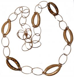 78 - COLLAR LARGO EN  PLATA