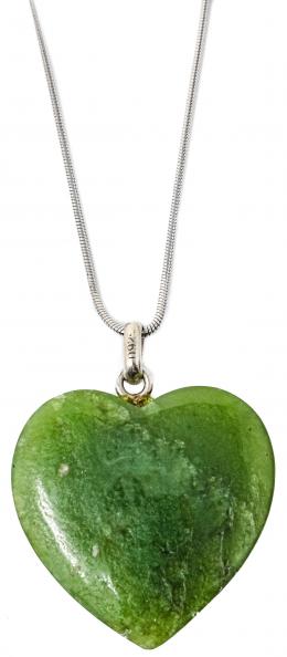 73 - COLLAR EN PLATA CON COLGANTE CORAZON 