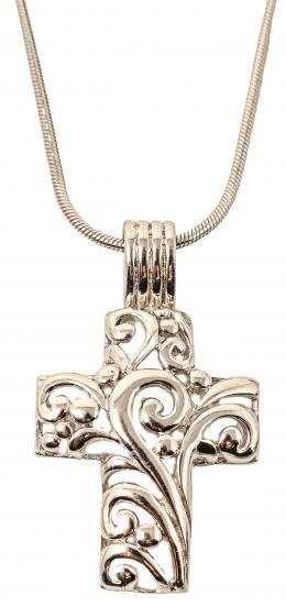 71 - COLLAR CON CRUZ COLGANTE EN PLATA