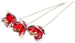 180 - TRES ROSAS EN PLATA 