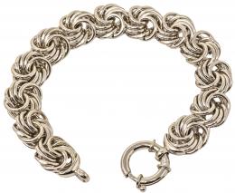 155 - PULSERA CON NUDOS EN PLATA