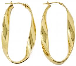 117 - PENDIENTES ARGOLLAS EN PLATA DORADA