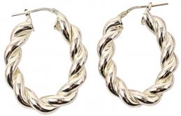 115 - PENDIENTES ARGOLLAS EN PLATA 