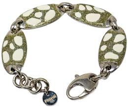 166 - PULSERA EN PLATA Y ESMALTES