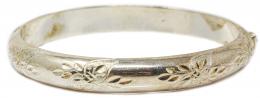 167 - PULSERA ESCLAVA DE MEDIA CAÑA EN PLATA