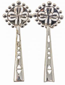 108 - PENDIENTES "GAUDÍ" EN PLATA