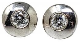 147 - PENDIENTES SOLITARIO CON BRILLANTES