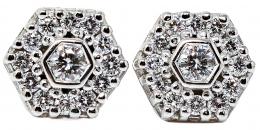 143 - PENDIENTES ROSETON CON BRILLANTES
