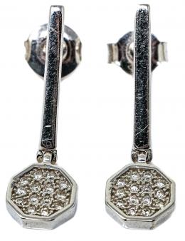 132 - PENDIENTES LARGOS CON BRILLANTES