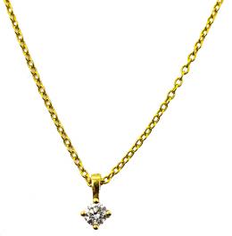 41 - CADENA COLGANTE CON BRILLANTE SOLITARIO