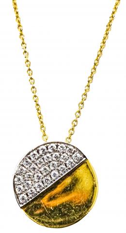 46 - CADENA COLGANTE CON PAVÉ DE BRILLANTES