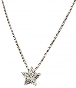 45 - CADENA COLGANTE CON PAVÉ DE BRILLANTES