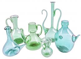 37 - GRAN LOTE DE CRISTAL SOPLADO CATALAN 