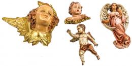 968 - CUATRO FIGURITAS DE ÁNGELES DEL PRIMER TERCIO DEL S.XX