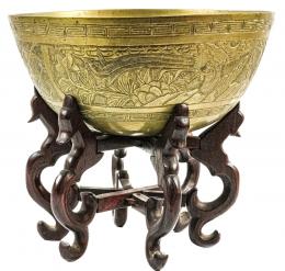 392 - BOL DE BRONCE ORIENTAL DE MEDIADOS DE SIGLO XX