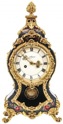 755 - RELOJ DE SOBREMESA ESTILO LUIS XV DE MEDIADOS DE SIGLO XX