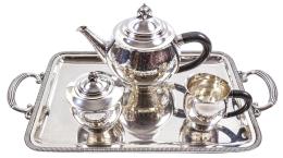 844 - SERVICIO DE TÉ EN PLATA DEL PRIMER TERCIO DEL S.XX