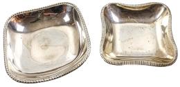 778 - DOS CENTROS DE MESA EN PLATA DEL ÚLTIMO TERCIO S.XX