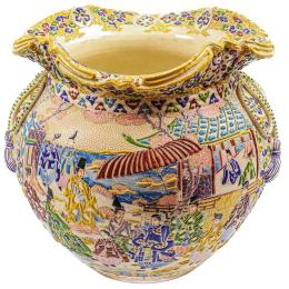 412 - GRAN JARRÓN SATSUMA CIRCA 1900