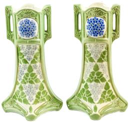 513 - PAREJA DE JARRONES ART NOUVEAU