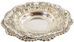 953 - CENTRO DE MESA EN METAL PLATEADO