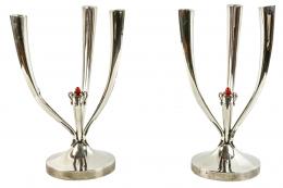 719 - PAREJA DE CANDELABROS DE LOS AÑOS 70